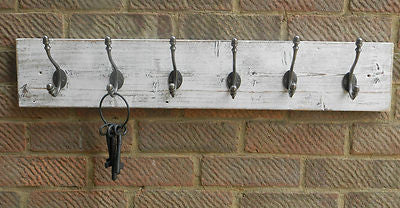 Wall Key Holder - Rustic Reclaimed Wood - Cottage Chic Style
