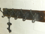 Handmade Reclaimed Wood Cottage Country Vintage style Coat & Hat Rack with Adison hooks